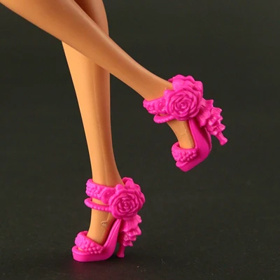 Fashion Feature Original shoes for barbie doll New unique short boots 15 style shoes available - Цвет: T07