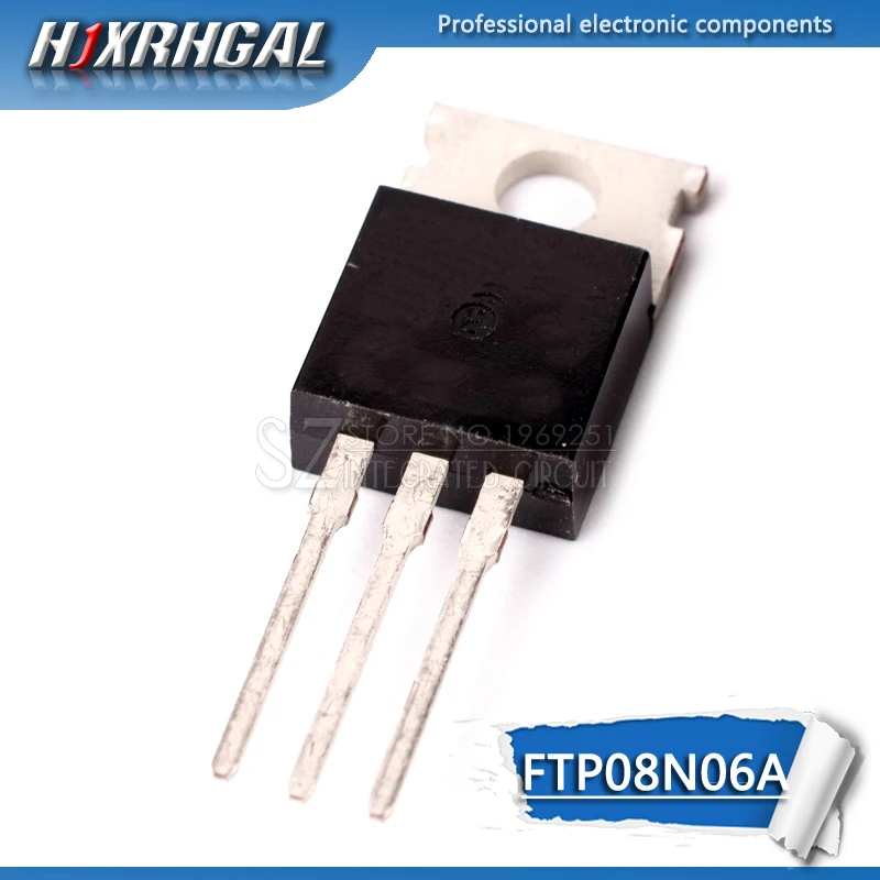 1 шт. FTP08N06A TO-220 FTP08N06 TO220 08N06 | Электронные компоненты и принадлежности