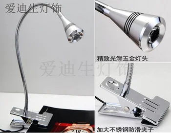 

30CM 3wLED clip lamp LED reading bedside LED lamp eye hose clip clip lamp J035A lamp upport Desktop Wall Ceiling