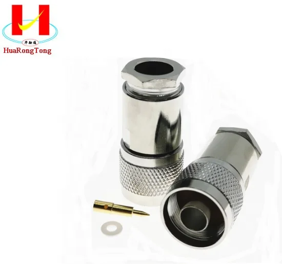 N Male Plug RF Coaxial Connector Clamp RG8 LMR400
