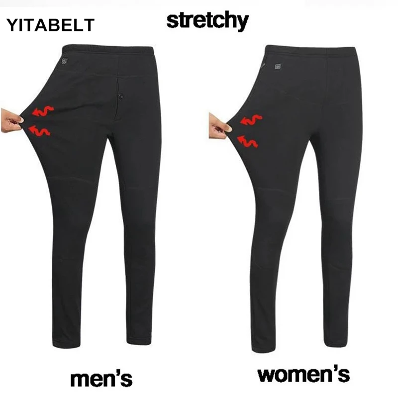 

Intelligent USB Heating Pants Heating Pants Men High Waist Leggings Casual Pants Knee Pads To Keep Warm
