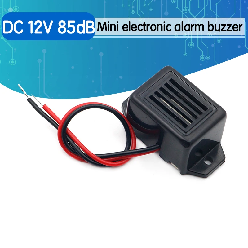 Alarm buzzer DC 12V 85dB mini electronic alarm buzzers constant^US