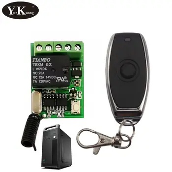 

computer on off button remote control switch 5V 6V 9V 12V Relay Contact Push Button RF Wireless Switch 315 433 Smart Home Alarm