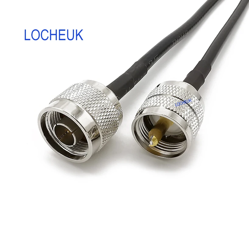 

Wireless Router N Type Male Plug to UHF Male Plug PL259 Connector RF Coaxial Extension Pigtail Jumper Cable LMR195 50 ohm