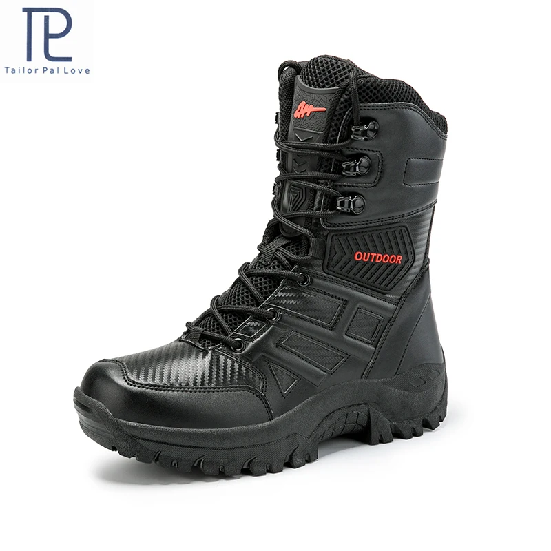 

Men's Military boot Combat Mens Boot Tactical Big Size Army Boot Male Shoes Safety Motocycle Boots size40-47