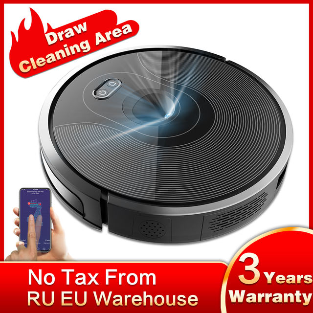 ABIR Robot Vacuum Cleaner X6,Triple Navigation,Wifi App,Map Display