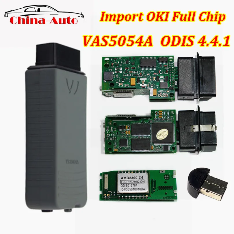 Импорт OKI полный чип VAS 5054A VAS5054A питание для ODIS V4.4.1 с UDS протокол VAS5054 Bluetooth