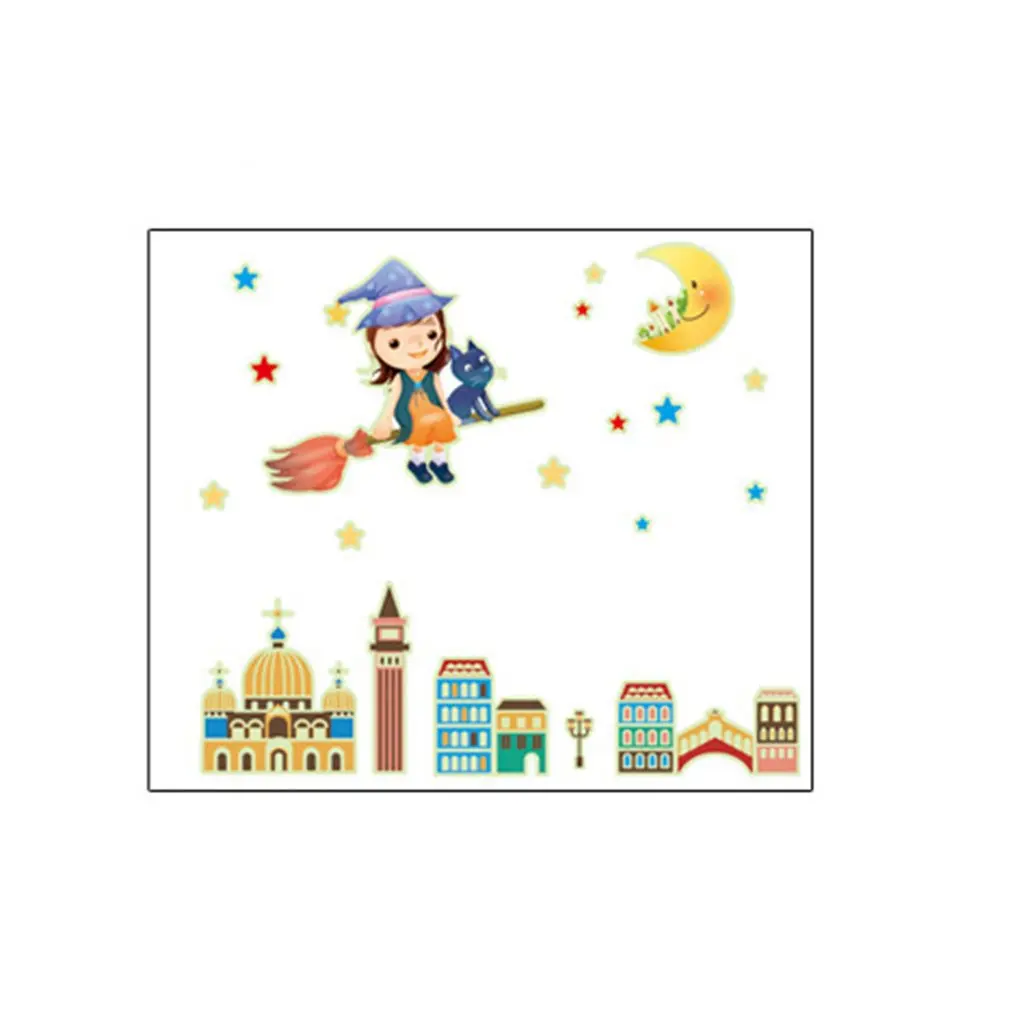 

Moon girl sticker Decorative Stickers Waterproof Sticker Self-adhesive Durable Moisture-proof House Decoration