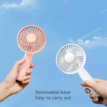 

Handheld Usb Charging Multi-angle Free Adjustment Fan Portable Small Fan With Mobile Phone Stand Function