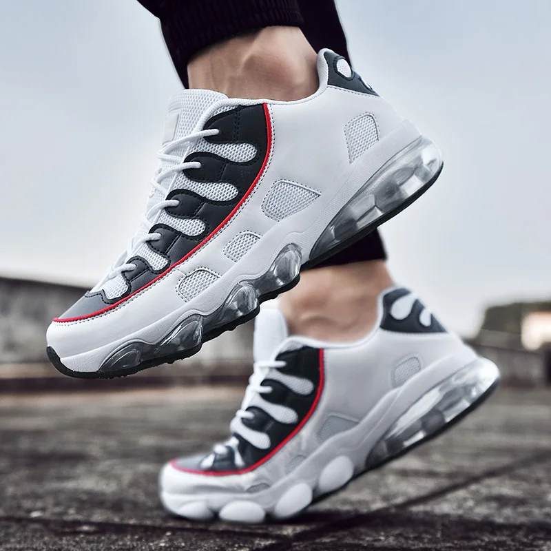 Autumn Men's Shoes Sneakers Low To Help Mesh Breathable Sports Shoes Men's Shock Absorbing Shoes Men's Luxury Brand Men's Shoes