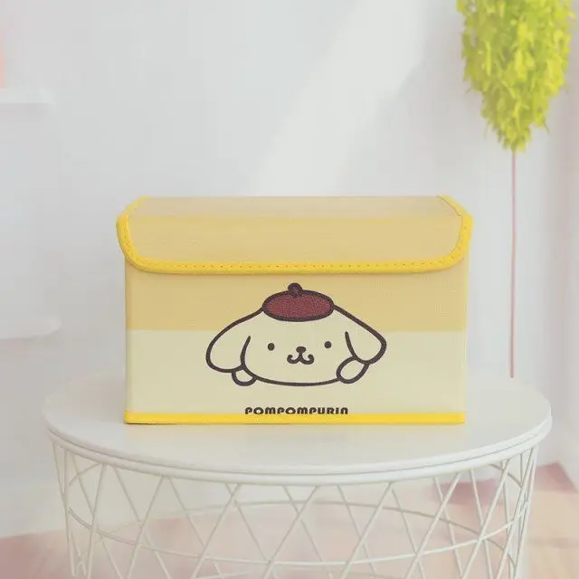 Черный Melody Cinnamoroll Pu складная коробка Кукла для хранения коллекции для девочек#2624 - Цвет: Черный