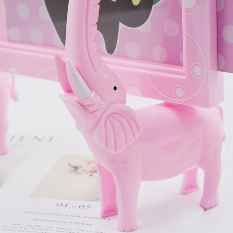 

7-Inch Cartoon Elephant Creative Tabletop Plastic Photo Frame Domestic Ornaments Children Anime Studio