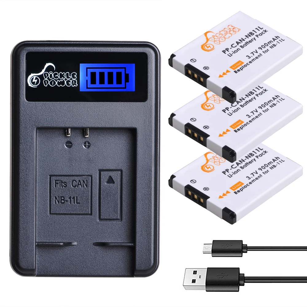 battery pack for camping NB-11L NB11L NB 11L NB-11LH Battery + LCD Charger for Canon PowerShot A2300,A2400 IS, A2500, A2600, A3400 IS, A3500 IS battery pack for camping Batteries