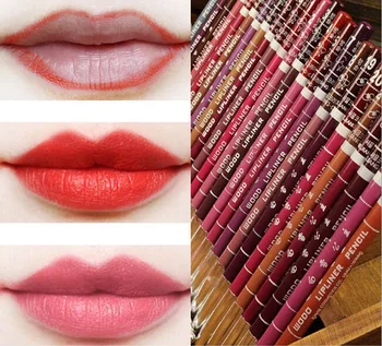 

Mix Colors 12PCS/lot Fashion Brand Multi Colors Waterproof Lip Liner Women Beauty Makeup Tools Lipliner Pencil Lipstick 0179