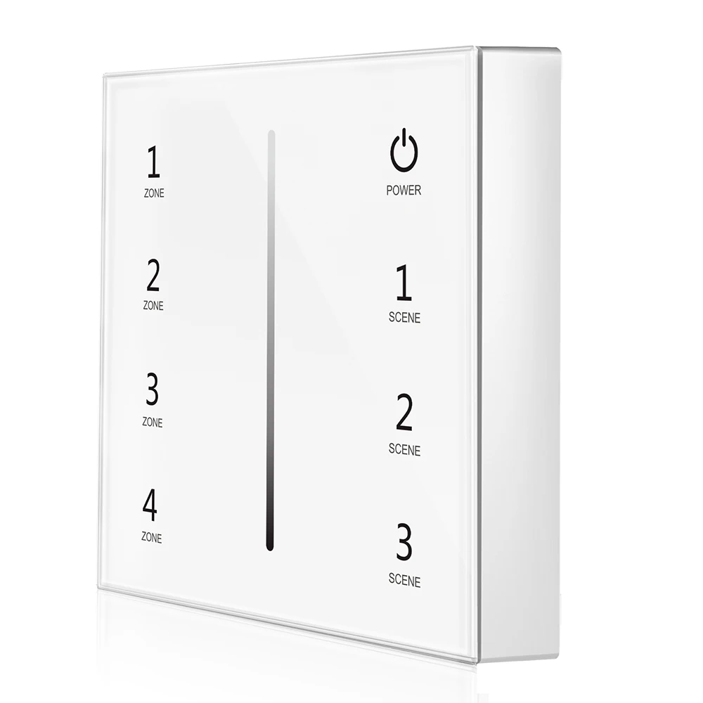 Dimming(4 zones) Панель дистанционного управления Сенсорный экран светодиодный RGB RGBW затемнение Беспроводной RF пульт дистанционного управления для Светодиодный светильник полоса лампа светильник ing без батареи - Цвет: Dimming(4 zones)