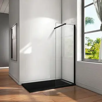 

Shower screens screen fixed Panel profile black crystal Antical 10mm