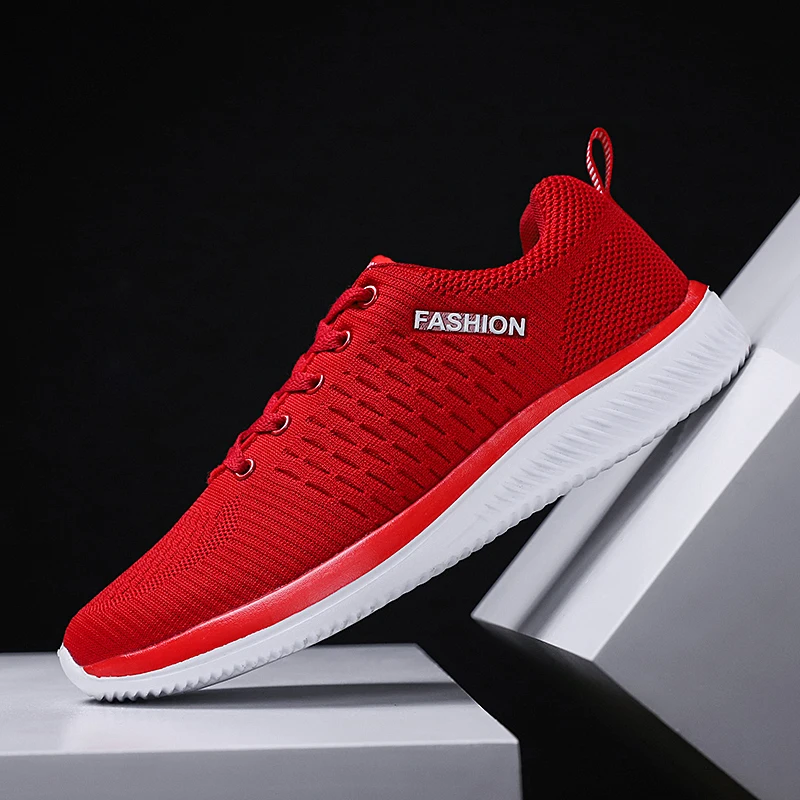 

Sneakers Women Sport Shoes Lace-Up Beginner Rubber Fashion Mesh Round Cross Straps Flat Sneakers Mens Running Shoes Casual Shoes