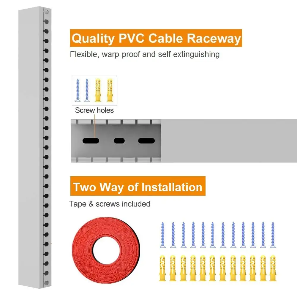 Кабель Raceway кабель консилер открытый слот проводка Raceway канал с крышкой на стене покрытие кабеля, чтобы спрятать настенное крепление ТВ кабели провода