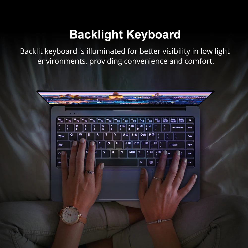 Ноутбук CHUWI LapBook Pro 14,1 дюймов 1920*1080 Intel Gemini-Lake N4100 четырехъядерный 8 Гб 256 ГБ SSD Windows 10 с клавиатурой с подсветкой