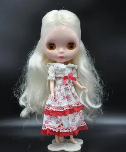 Обнаженная кукла Blyth, 2008 Версия куклы, белые волосы - Цвет: normal body