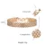 585 Rose Gold Curb Snail Foxtail Venetian Link Chains Bracelets for Women & Men 20