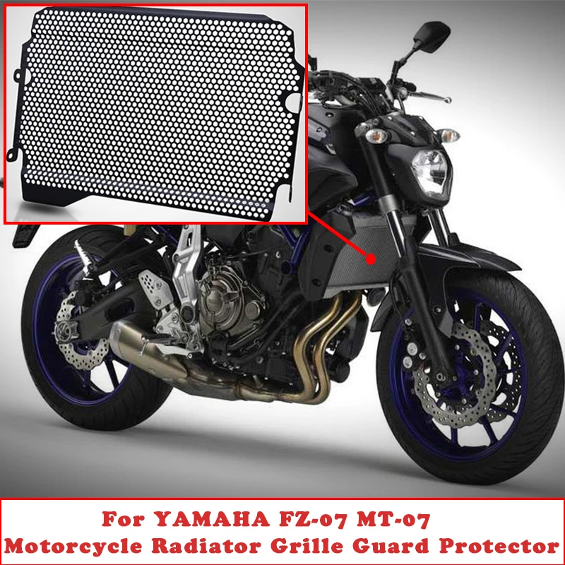 

MT07 FZ07 Motorcycle Radiator Grille Guard Protector Grill Cover Protection Motorbike AccessorieFor Yamaha MT-07 FZ-07 2018 2019