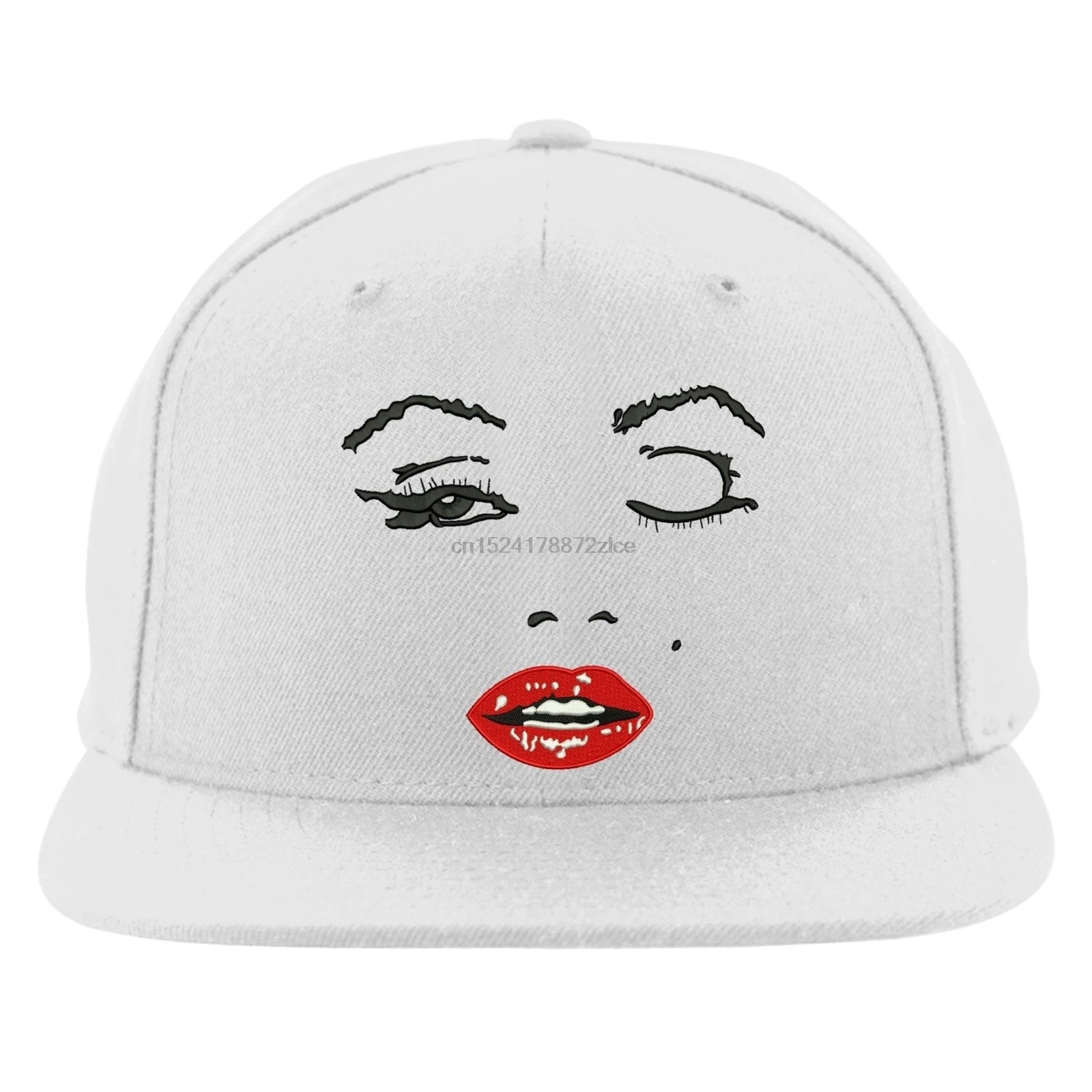 Мэрилин Монро уход за кожей лица Snapback красного цвета с принтом «губы» Бейсбол Кепки