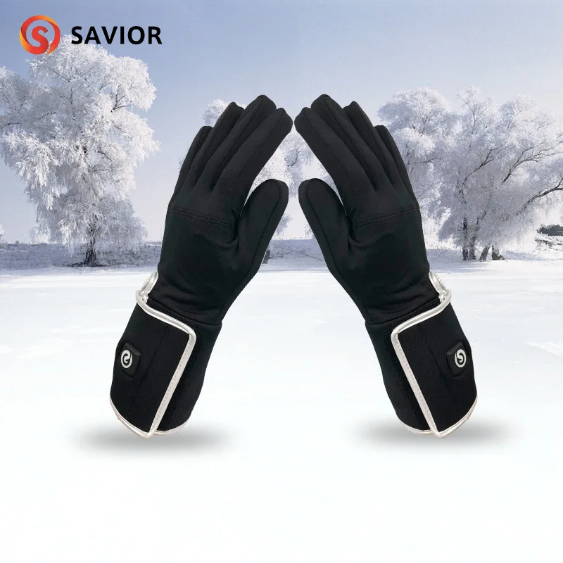 

Men Autumn And Winter Outdoor Riding Equipment Touch Screen Gloves Electrically Heated Gloves Bike Windproof Ski Gloves