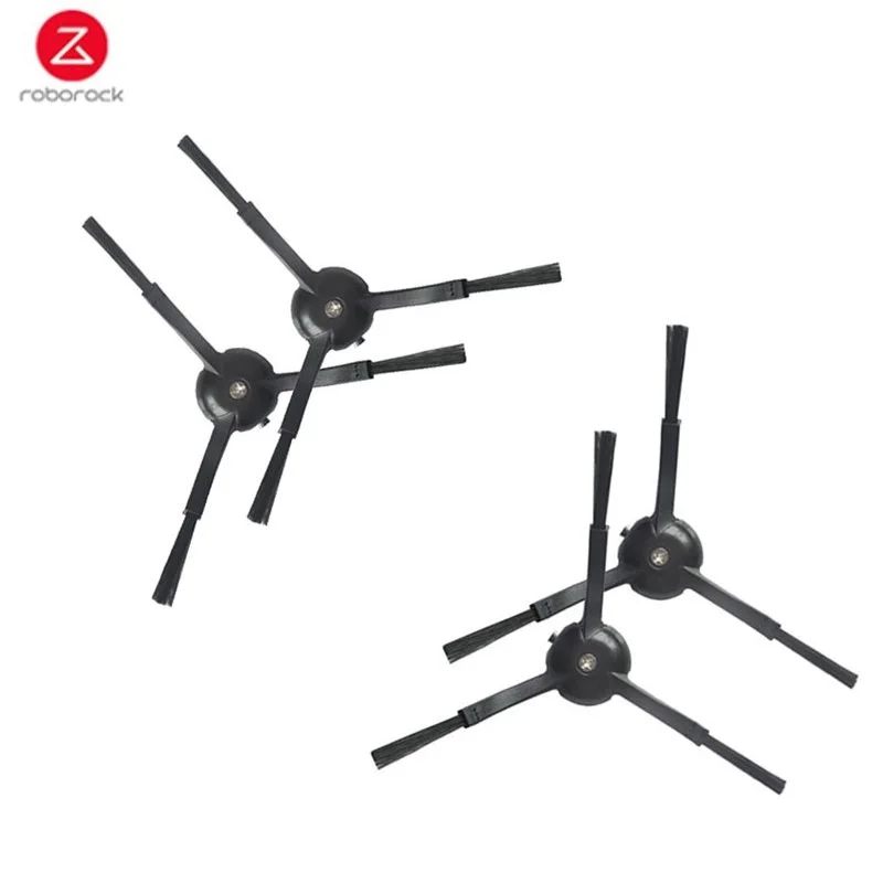 Новый Roborock черный 4 шт./2 шт. Roborock пылесос боковые щетки Mi робот пылесос Запчасти Аксессуары