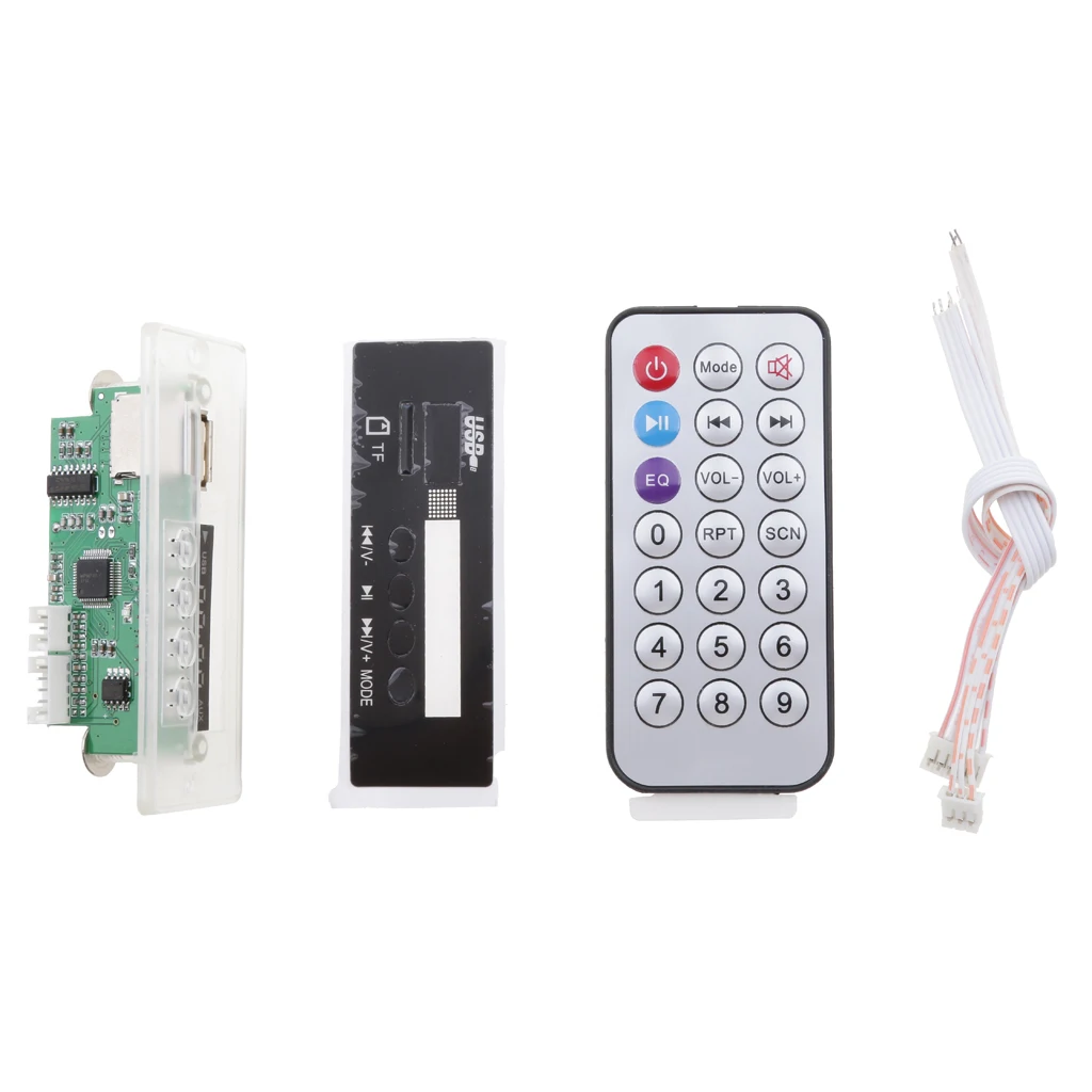 7 V-12 V авто беспроводной MP3 декодер доска аудио модуль USB TF FM радио AUX вход