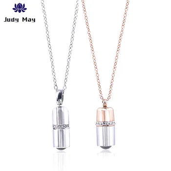 

100 languages I love you Projection Capsule Pendant Necklace Titanium Steel Fashion Trendy Women Jewelry Valentine's day Gift