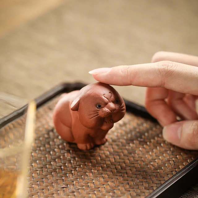 Purple Clay Little Tiger Tea Pet Ornaments: A Delightful Addition to Your Tea Time Experience