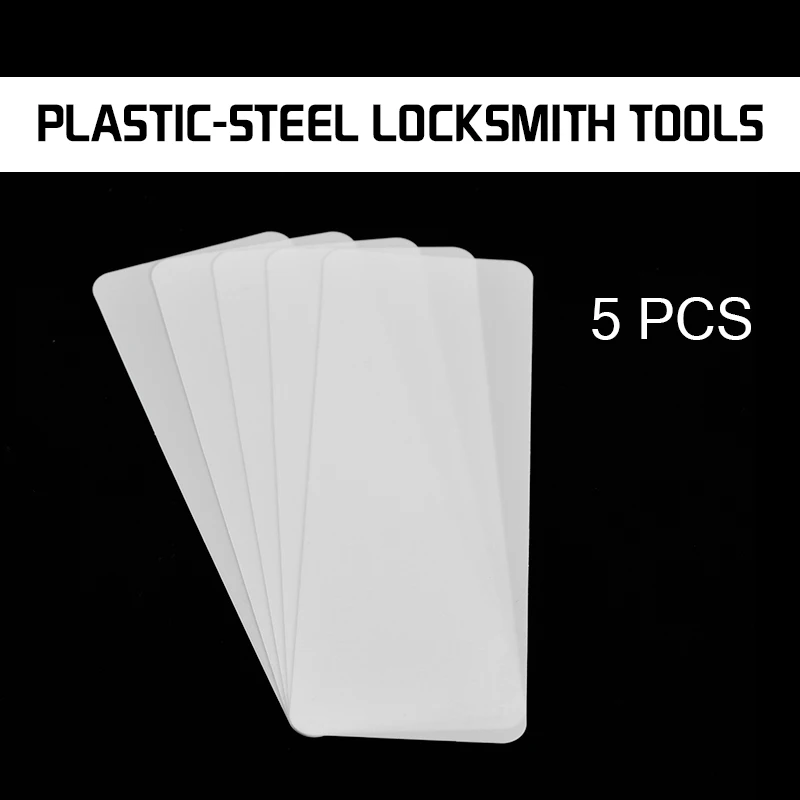 5Ppcs/Set Toughness Plastic-Steel Insert Sheet Locksmith Tools Nano Plastic Steel Doors Joggling Bypass Lock DIY Opener | Инструменты