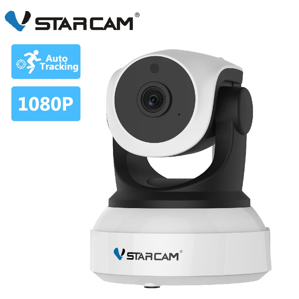 Vstarcam 2mp câmera ip c24s reconhecimento humanóide de 360 graus de rastreamento automático wifi câmera ir cctv câmera de segurança vídeo visão remota