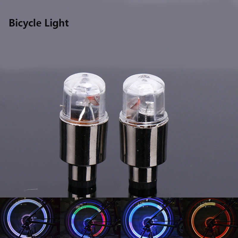 

Велосипедные велосипедные фары, велосипедные шины, шины, алюминиевый воздушный клапан, колпачок, декоративная лампа для колес, Цветной СВЕТОДИОДНЫЙ мигающий свет