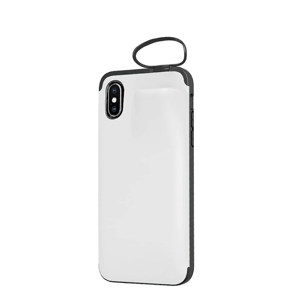 Унифицированный защитный совместимый для iPhone беспроводной Bluetooth гарнитура хранения чехол для телефона DOM668 - Цвет: white iPhone 7Plus