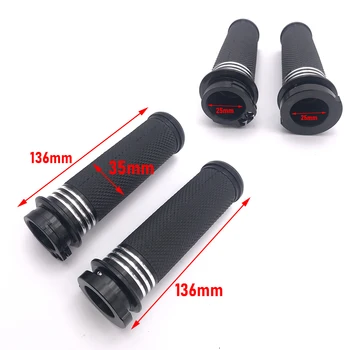 

For Harley Sportster 883 1200 XL VRSC Touring Dyna Softail Custom 96-UP Motorcycle Black 1"25mm Hand Grips Handle Bar Universal