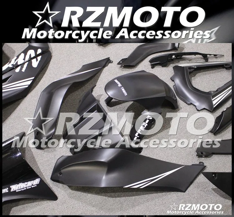 4 подарки ABS Обтекатели комплект подходит для kawasaki Ninja ZX-10R 2011 2012 2013 10R, возрастом 11, 12, 13, 14, 15, кузова Комплект черный матовый