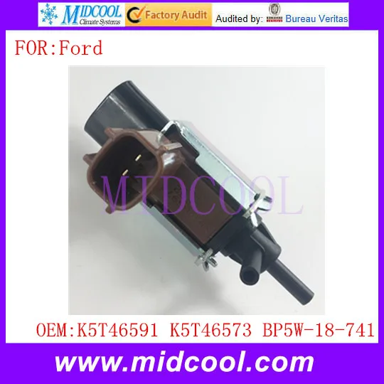 Вакуумный клапан управления соленоида использовать OE NO. Для Ford K5T46591, K5T46573, BP5W-18-741/BP5W18741