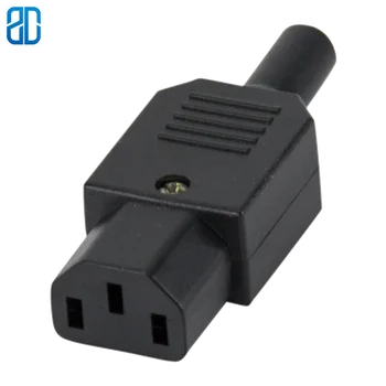 

Black 16A 250V IEC320 C13 C14 male female Plug Rewirable PDU UPS Receptacle Power Cable Wired Connector 3 pin AC Socket