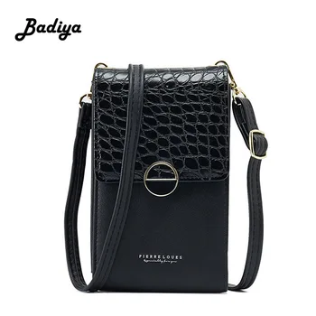 

Brief Women Single Shoulder Bag PU Leather Multifunction Double Layer Messenger Bag Phone Coin Card Purse Female Crossbody Bag