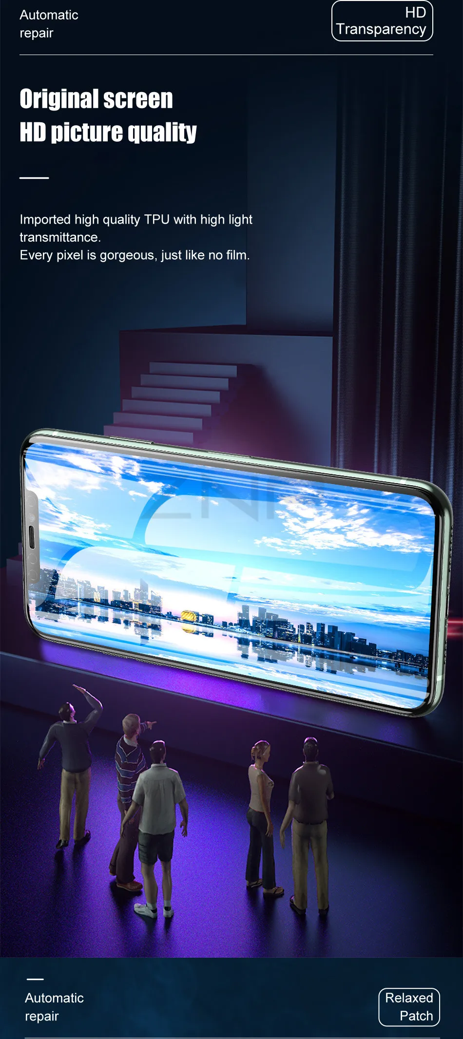 2 в 1 защита экрана объектива камеры для iPhone 11 Pro Max XR XS Гидрогелевая пленка для iPhone 7 8 6 6s Plus X XS Max пленка не стекло