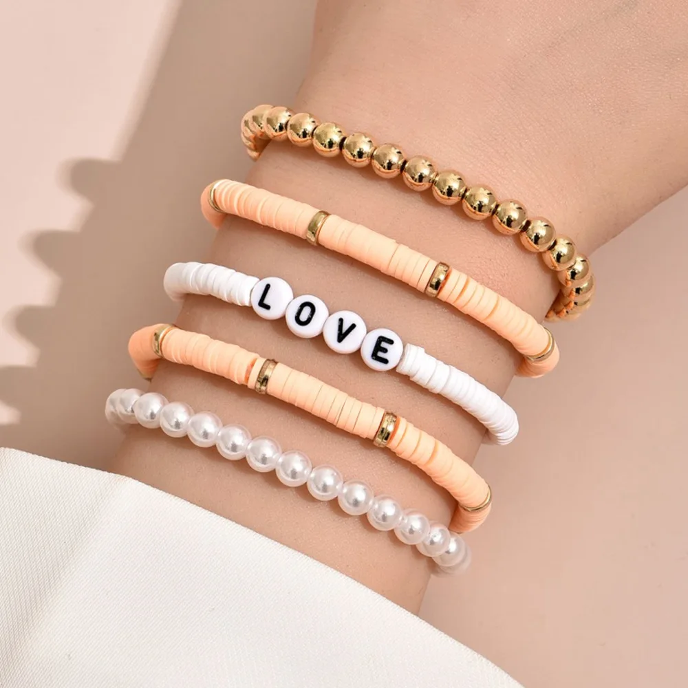 2021 Fashion Boho Custom Bead Letter Bracelet Initial Multicolor Handmade  Cheap Summer Beach Diy Jewelry Gift For Women Men - Customized Bracelets -  AliExpress