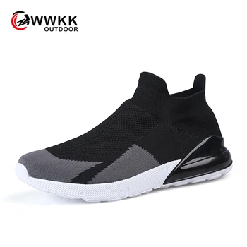 

WWKK Running Shoes Men Sneakers Breathable Zapatillas Hombre Fitness Sneakers Slip-on Gym Trainers Outdoor Sports Walking Shoes