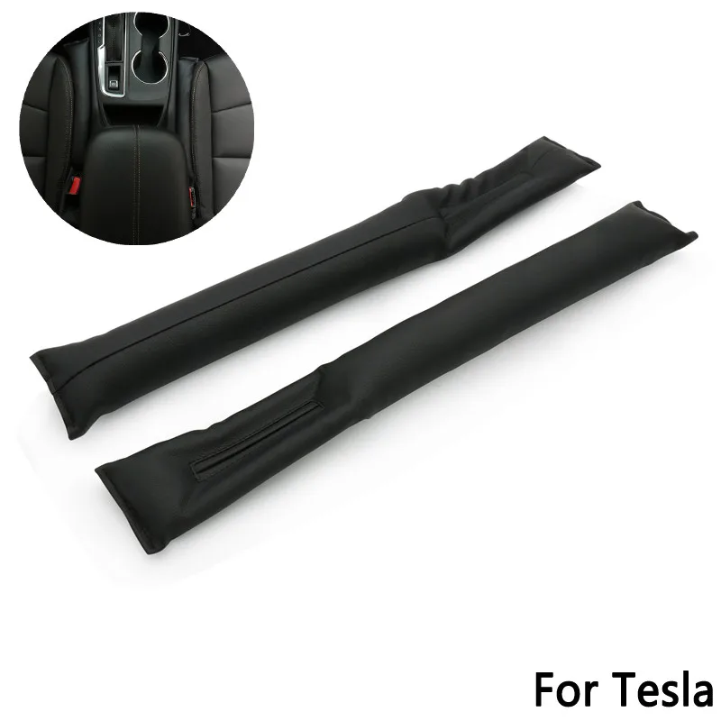 Для Tesla, искусственная кожа, автомобильное кресло, зазор, наполнитель, прокладка, наполнитель, слот, разъем, автомобильные аксессуары