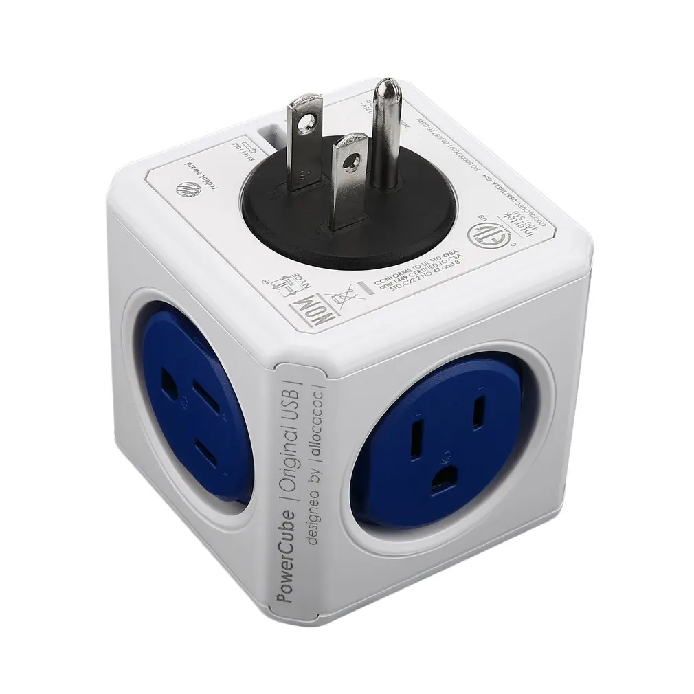 США Plug power Cube shape домашняя офисная настенная розетка адаптер мульти-силовые розетки полоса удлинитель адаптер розетка