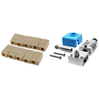 

10 Pcs CAT5 RJ45 Network Cable Extender Connector Adapter & 1 Set MK8 Metal Extruder Head for Creality 3D Printer
