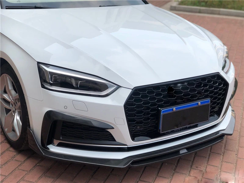 Для A5 S5 автомобильный передний бампер противотуманная фара Накладка для Audi A5 S5 автомобильный бампер плавники Canards углеродного волокна/FRP