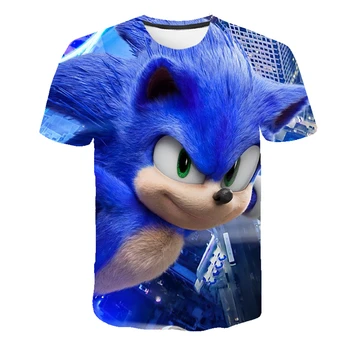 

Men's Mario Supersonic sonic Print Clothes Men 3D Funny Sonic The Hedgehog T-shirts Male summer Clothing Homme Tees Women Tshirt