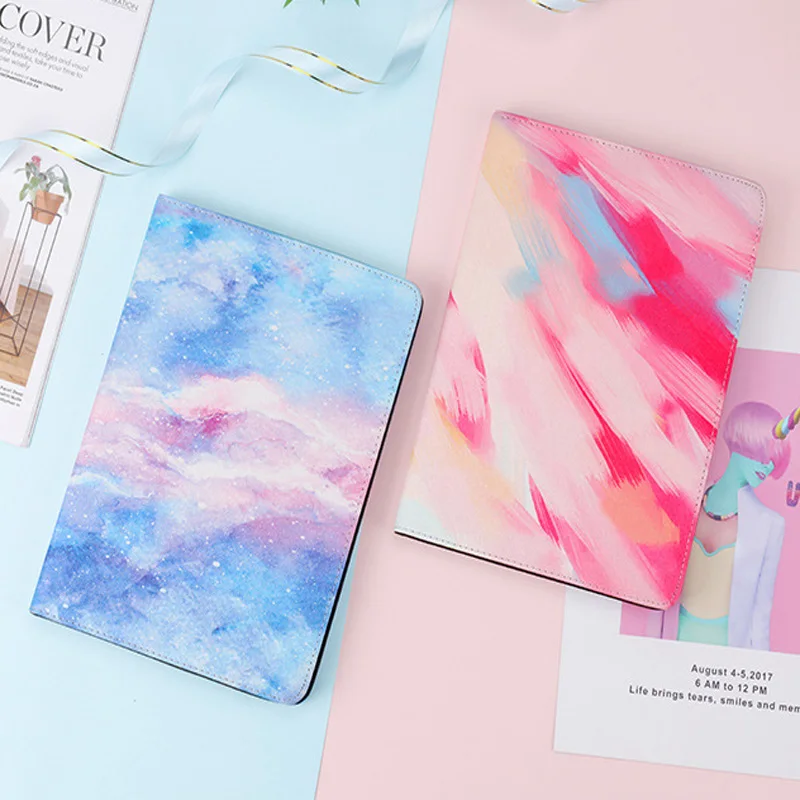 Case For ipad Pro 11 inch 2018 Ultra-thin marble painting Folding Folio Stand protective Cover For Apple ipad Pro 11 Smart Case (1)